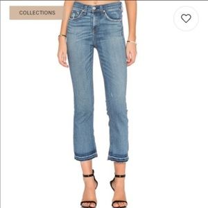 Rag and Bone High Waist Crop Jeans